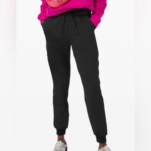 Black Lululemon Keep Moving joggers in size 14.